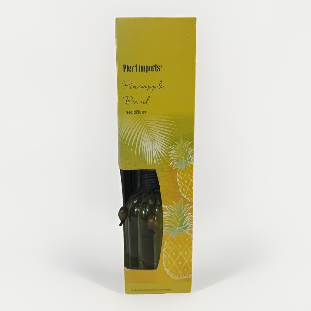 Pier 1 One Imports ~ PINEAPPLE BASIL~ Reed Diffuser 10 oz Oil NEW DISCONTINUED